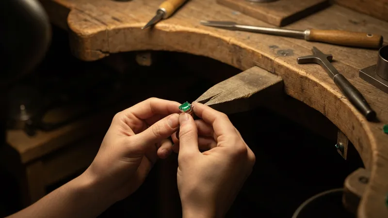 Les créations artisanales de bagues émeraude